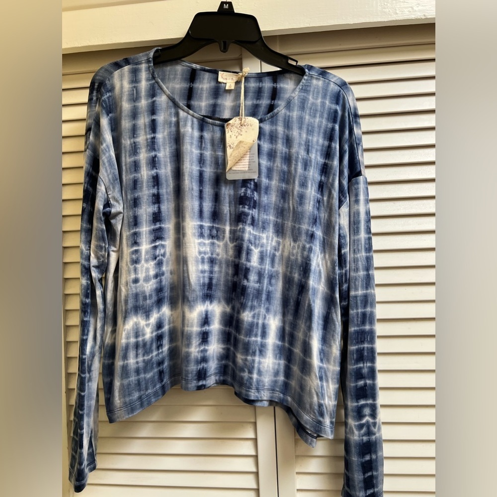 Hem and Thread Tie Dye Long Sleeved Sz Small Top BNWT